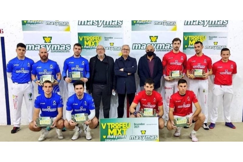 Salelles II y Tonet IV, raspall, i De la Vega i Félix, en escala i corda, guanyen el Trofeu Mixt Masymas Salelles II y Tonet IV, raspall, i De la Vega i Félix, en escala i corda, guanyen el Trofeu Mixt Masymas