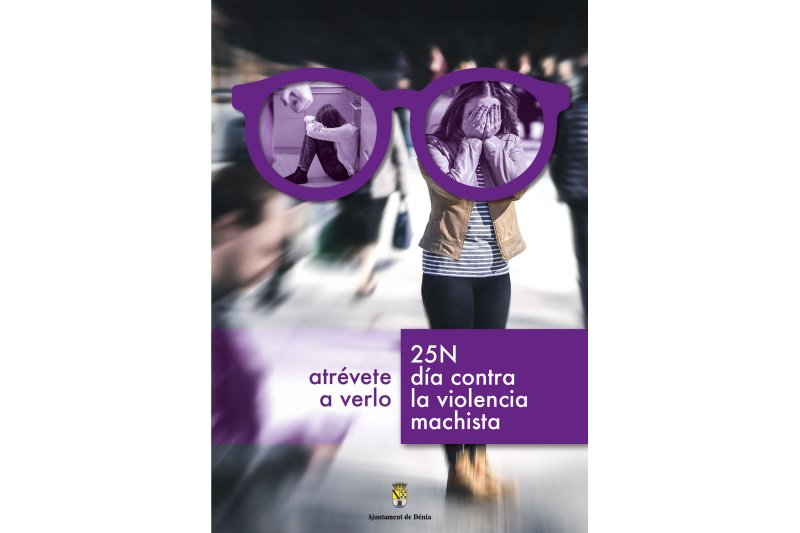 Dénia conmemora el 25N animando a mirar de frente el maltrato machista para poder ayudar a las víctimas Dénia conmemora el 25N animando a mirar de frente el maltrato machista para poder ayudar a las víctimas