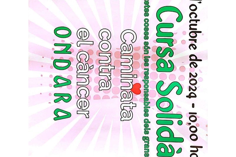 La Junta de l’AECC d’Ondara i el C.A. Ondara programen la VII cursa solidària per al 20 d’octubre La Junta de l’AECC d’Ondara i el C.A. Ondara programen la VII cursa solidària per al 20 d’octubre