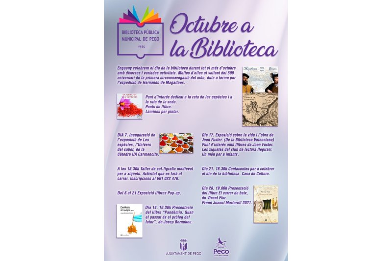 La Concejalía de Cultura de Pego configura la programación del otoño en torno al 500 aniversario de la vuelta al mundo de Elcano y Magallanes La Concejalía de Cultura de Pego configura la programación del otoño en torno al 500 aniversario de la vuelta al mundo de Elcano y Magallanes