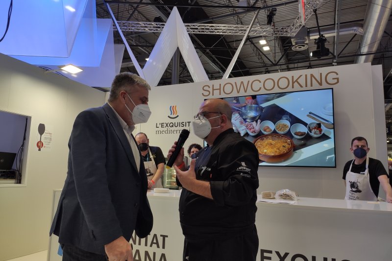Showcooking de crosta pegolina en FITUR Showcooking de crosta pegolina en FITUR