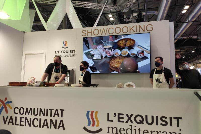 Showcooking de crosta pegolina en FITUR Showcooking de crosta pegolina en FITUR