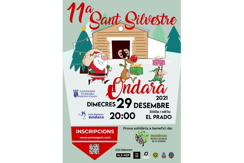 Ondara celebrará la undécima cursa San Silvestre que destinará los beneficios a la Residencia Ondara celebrará la undécima cursa San Silvestre que destinará los beneficios a la Residencia