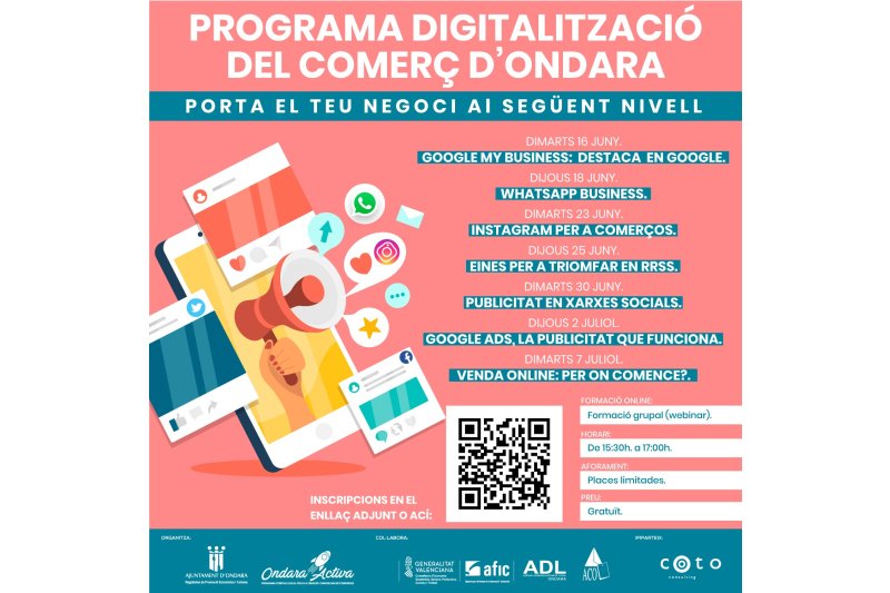 Programa de digitalización del Comercio a Ondara  Programa de digitalización del Comercio a Ondara