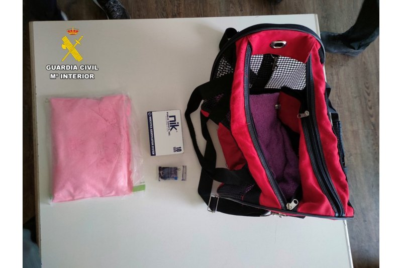 Escondían medio kilo de “tusi” en el trasportín de su mascota Escondían medio kilo de “tusi” en el trasportín de su mascota