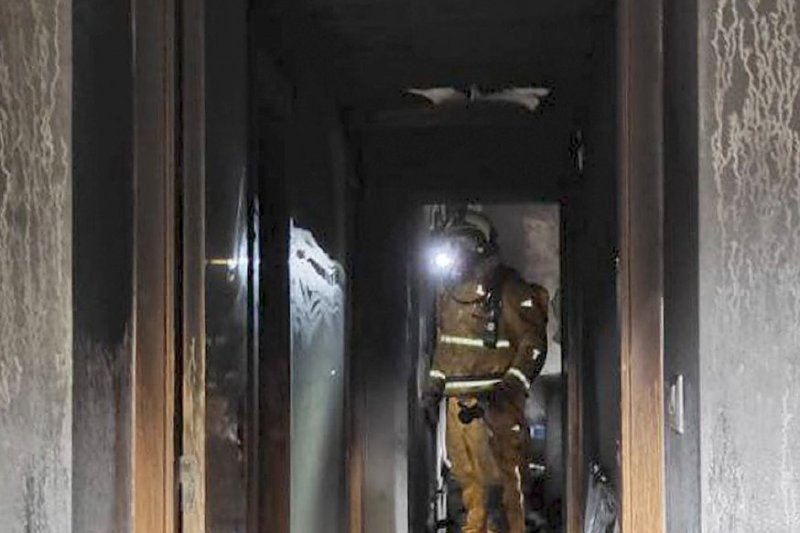 Un incendio calcina un chalet en Jesús Pobre Un incendio calcina un chalet en Jesús Pobre