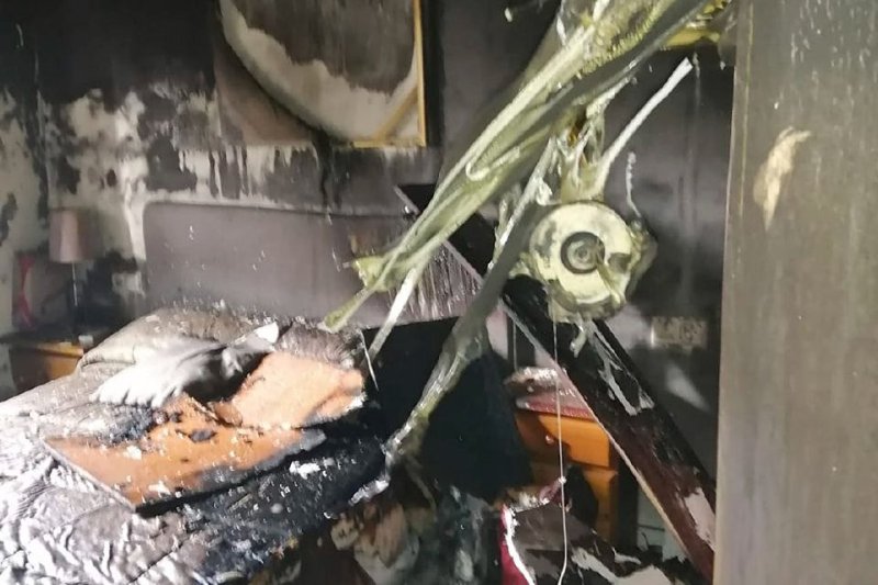 Un incendio calcina un chalet en Jesús Pobre Un incendio calcina un chalet en Jesús Pobre