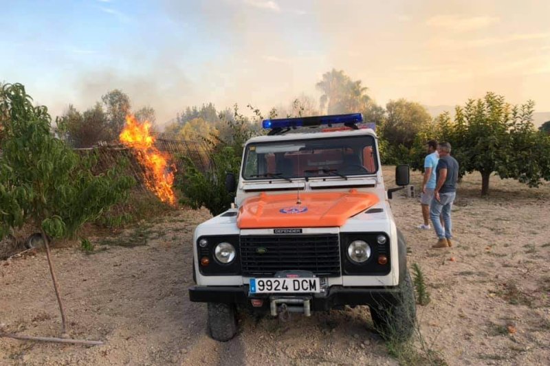 El incendio de Xàbia ya está controlado  El incendio de Xàbia ya está controlado