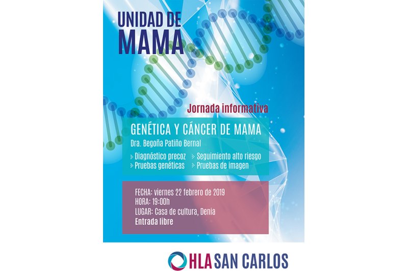GRUPO HLA SAN CARLOS/ Brecanrisk, el test que informa sobre el riesgo de padecer cáncer de mama GRUPO HLA SAN CARLOS/ Brecanrisk, el test que informa sobre el riesgo de padecer cáncer de mama