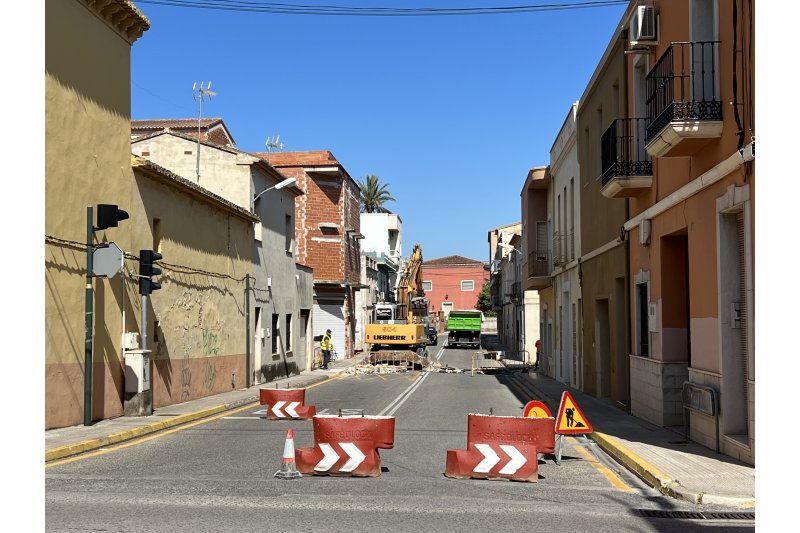 Cortada la carretera de Pedreguer a Beniarbeig durante una semana Cortada la carretera de Pedreguer a Beniarbeig durante una semana