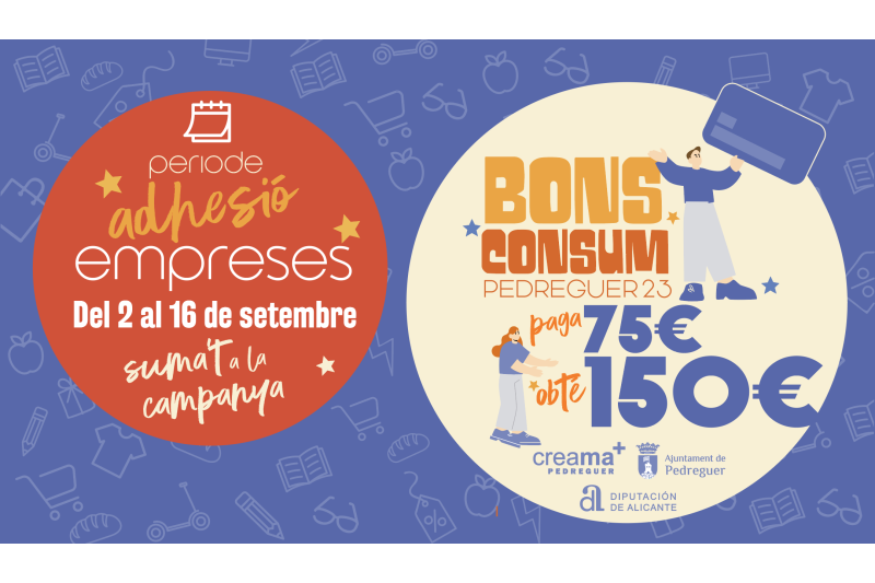 Nova campanya dels bons-consum a Pedreguer  Nova campanya dels bons-consum a Pedreguer