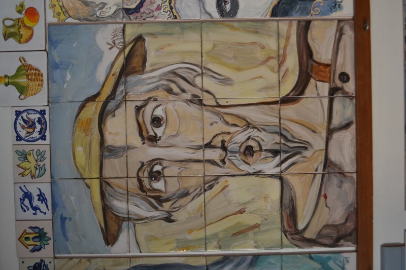 Azulejos pintados a mano con sello de identidad Azulejos pintados a mano con sello de identidad