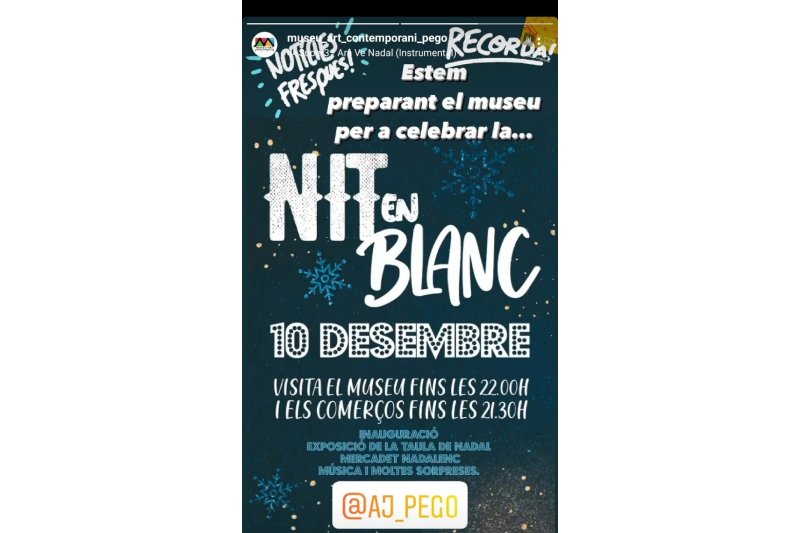 Ayuntamiento y comerciantes de Pego plantean una acción transversal con La Nit en blanc de mañana viernes Ayuntamiento y comerciantes de Pego plantean una acción transversal con La Nit en blanc de mañana viernes