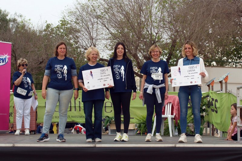 La Cursa de la Dona de Xàbia recauda 3.770 euros para el Tapis y la asociación Carena  La Cursa de la Dona de Xàbia recauda 3.770 euros para el Tapis y la asociación Carena