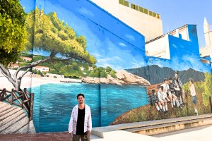 La esencia del paisaje de Benissa reproducido en un mural