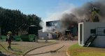 Alarma por un incendio en la estación depuradora   Alarma por un incendio en la estación depuradora