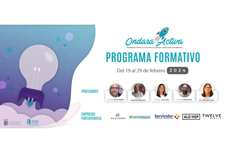 “Ondara activa” es reprèn amb una nova edició del 16 al 19 de febrer “Ondara activa” es reprèn amb una nova edició del 16 al 19 de febrer