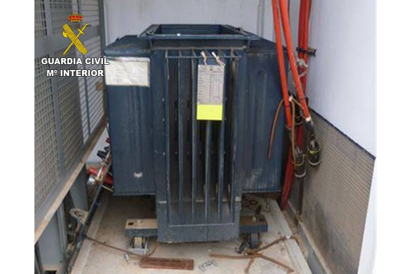 La Guardia Civil detiene a dos personas y recupera 200 metros de cobre La Guardia Civil detiene a dos personas y recupera 200 metros de cobre