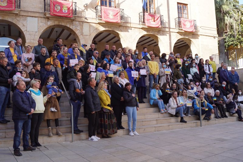 Dénia  condena  el ataque de Putin a Ucrania  Dénia  condena  el ataque de Putin a Ucrania