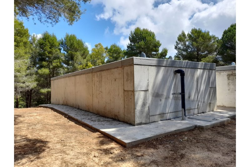 Finalizan las obras del nuevo depósito de agua en Jesús Pobre Finalizan las obras del nuevo depósito de agua en Jesús Pobre