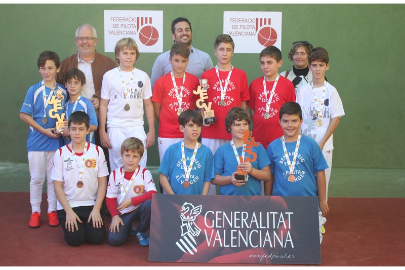 Frontó: Set podis per als equips de la comarca en les finals provincials dels JECV Frontó: Set podis per als equips de la comarca en les finals provincials dels JECV