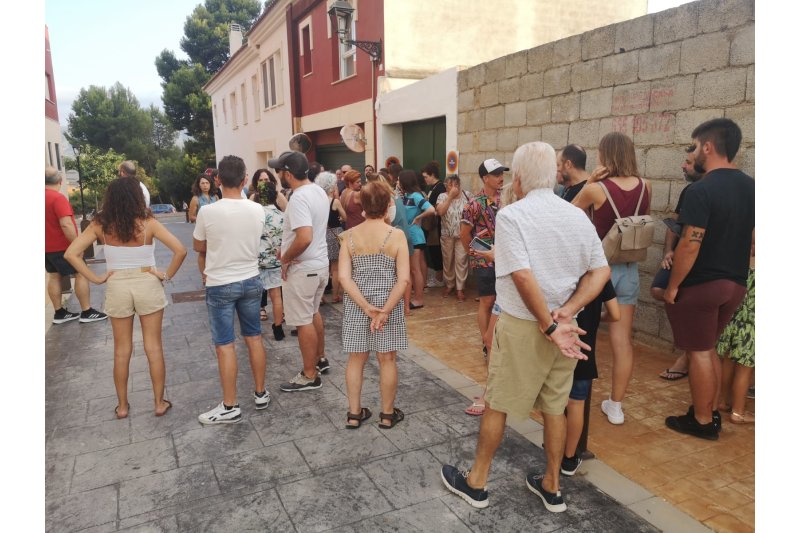 Protestan en Jesús Pobre contra un vecino conflictivo Protestan en Jesús Pobre contra un vecino conflictivo