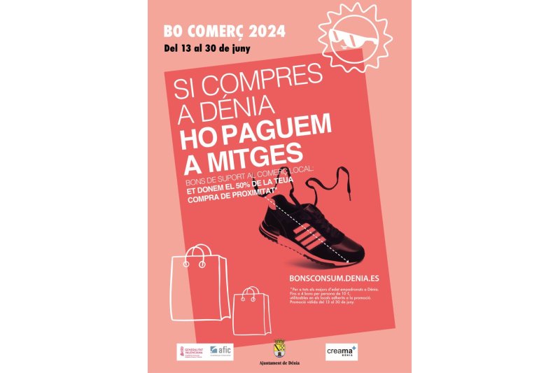 Dénia lanza la campaña “Bonos comercio” para incentivar las compras en el comercio local Dénia lanza la campaña “Bonos comercio” para incentivar las compras en el comercio local