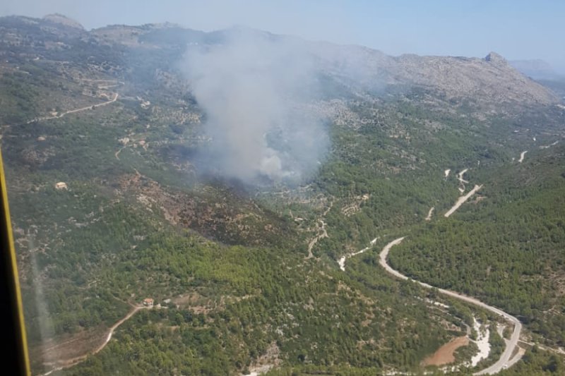 El incendio de Vall de Laguar está estabilizado El incendio de Vall de Laguar está estabilizado