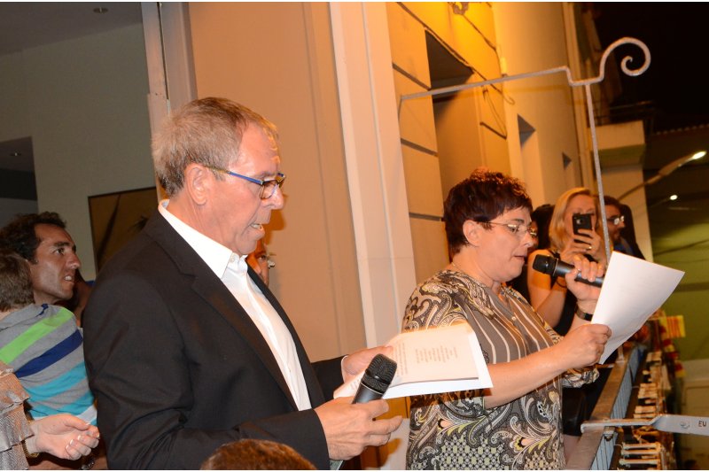 Els germans Joan i Paquibel Server, pregoners de les festes de Pedreguer  Els germans Joan i Paquibel Server, pregoners de les festes de Pedreguer