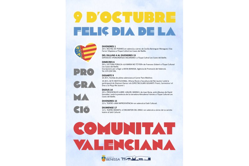 El Desfile de Gegants será el plato fuerte del 9 de Octubre en Benissa El Desfile de Gegants será el plato fuerte del 9 de Octubre en Benissa