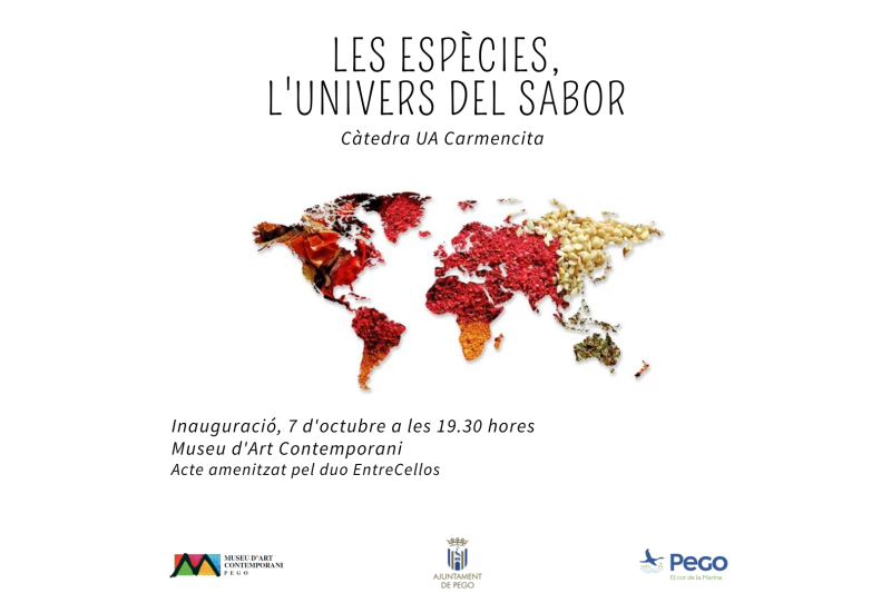 La Universidad de Alicante inaugura la muestra “Les especies. L’Univers del gust” este viernes en Pego La Universidad de Alicante inaugura la muestra “Les especies. L’Univers del gust” este viernes en Pego