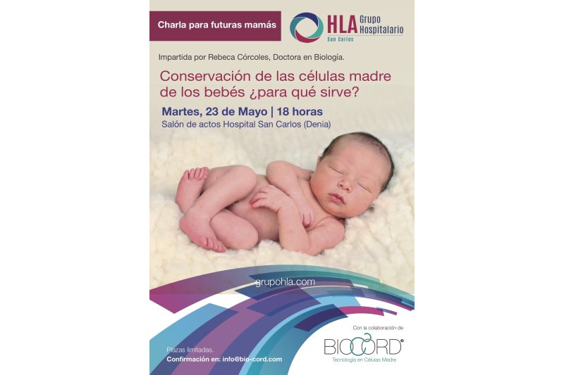 El hospital HLA San Carlos hará una charla sobre conservación de células madre de sangre del cordón umbilical el martes El hospital HLA San Carlos hará una charla sobre conservación de células madre de sangre del cordón umbilical el martes