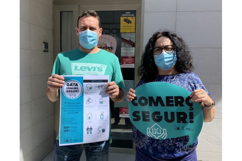 Gata anima las ventas a partir de la desescalada con la campaña Comerç Segur Gata anima las ventas a partir de la desescalada con la campaña Comerç Segur