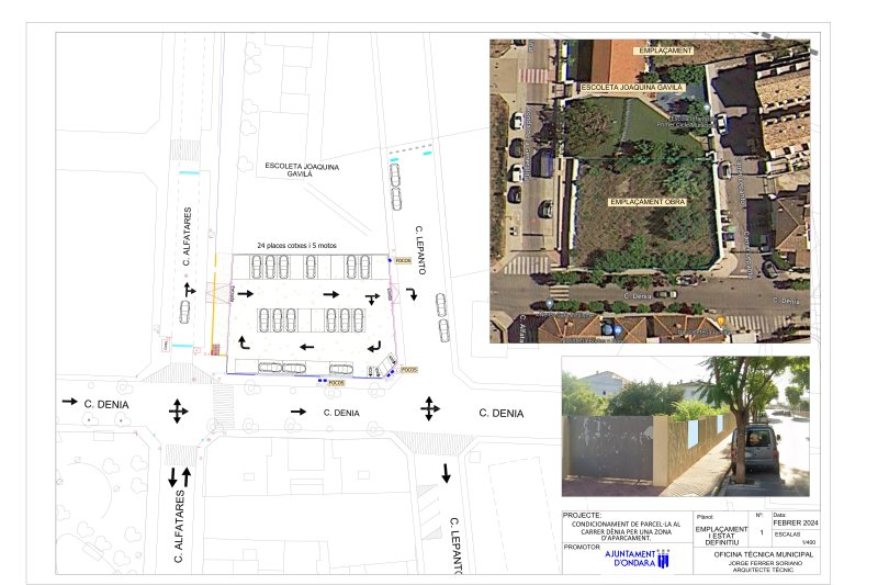 L’Ajuntament d’Ondara inicia els treballs d’habilitació d’un nou aparcament al carrer Dénia L’Ajuntament d’Ondara inicia els treballs d’habilitació d’un nou aparcament al carrer Dénia
