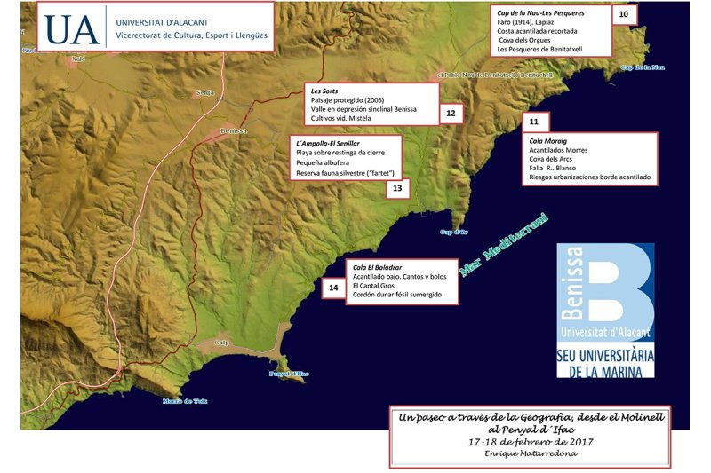 La Seu Universitària difunde el patrimonio natural y cultural de la Marina Alta La Seu Universitària difunde el patrimonio natural y cultural de la Marina Alta