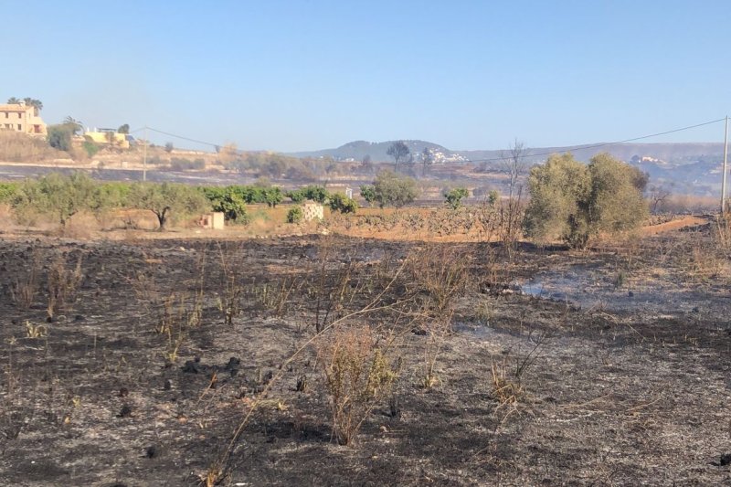 Tres casas de Jesús Pobre han sido evacuadas por el incendio de Xàbia  Tres casas de Jesús Pobre han sido evacuadas por el incendio de Xàbia