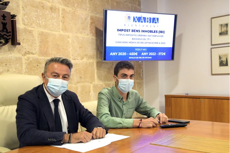 El gobierno de Xàbia avanza una reducción del 17% en el recibo del IBI para 2022 El gobierno de Xàbia avanza una reducción del 17% en el recibo del IBI para 2022