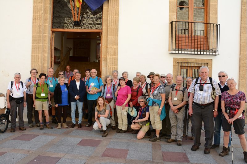 Un grupo de turistas belgas hacen el Camino del Alba Un grupo de turistas belgas hacen el Camino del Alba