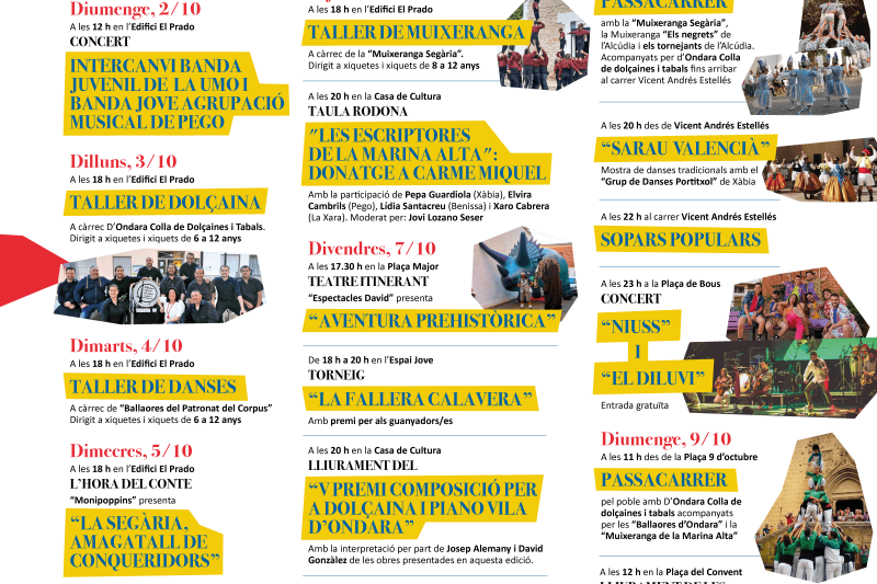 El festival Arrels se presenta com a plat fort de l’agenda cultural d’octubre a Ondara El festival Arrels se presenta com a plat fort de l’agenda cultural d’octubre a Ondara