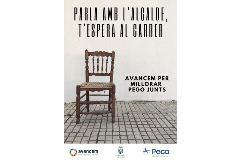 El equipo de gobierno de Pego activa la participación ciudadana con Parla amb l’alcalde, t’espera al carrer El equipo de gobierno de Pego activa la participación ciudadana con Parla amb l’alcalde, t’espera al carrer
