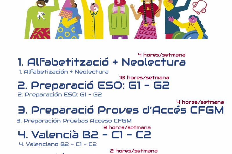 Les Regidories de Formació i Educació presenten els cursos per a adults “Ondara et forma” Les Regidories de Formació i Educació presenten els cursos per a adults “Ondara et forma”