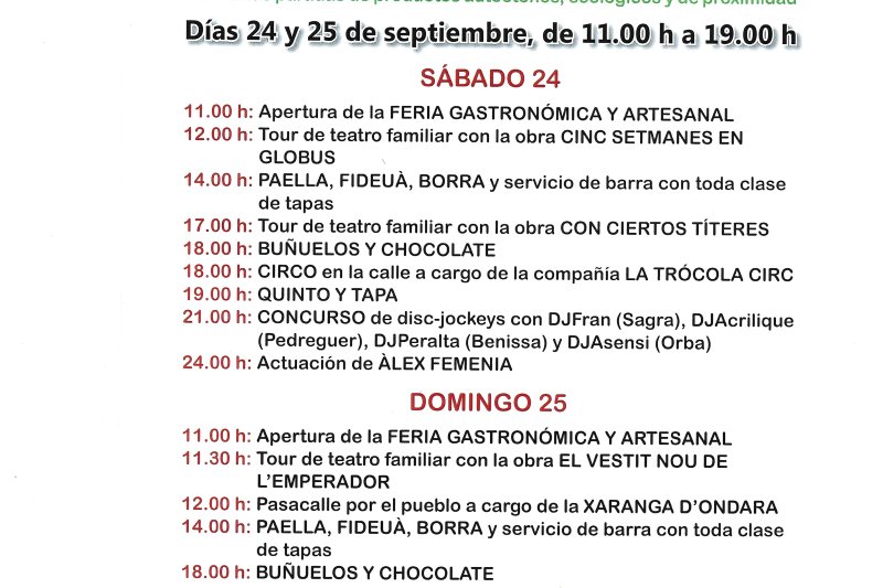 El Ayuntamiento de Murla apuesta por recuperar la gastronomía local en la Fireta de Sant Miquel El Ayuntamiento de Murla apuesta por recuperar la gastronomía local en la Fireta de Sant Miquel