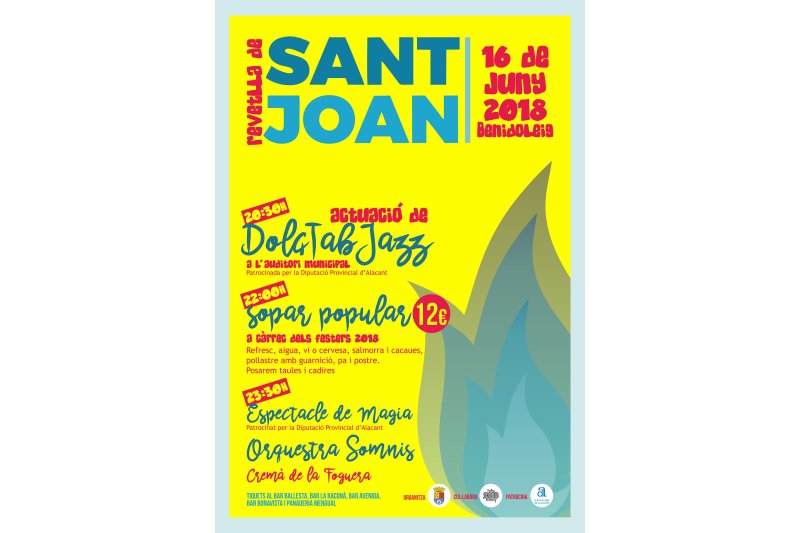L’Ajuntament de Benidoleig organitza la festa de Sant Joan per a aquest dissabte L’Ajuntament de Benidoleig organitza la festa de Sant Joan per a aquest dissabte