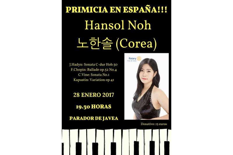 Concierto de piano de la coreana Hansol Noh en Xàbia Concierto de piano de la coreana Hansol Noh en Xàbia