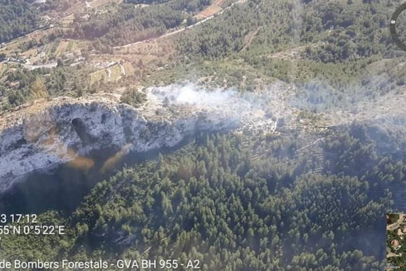 Controlado un incendio en el Montgó Controlado un incendio en el Montgó