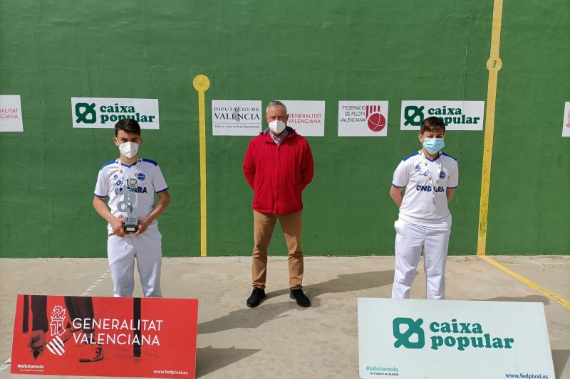 Dos oros, una plata y un bronce para l’Escola Municipal de Pilota de Ondara en las finales provinciales de frontón por parejas JEC Dos oros, una plata y un bronce para l’Escola Municipal de Pilota de Ondara en las finales provinciales de frontón por parejas JEC