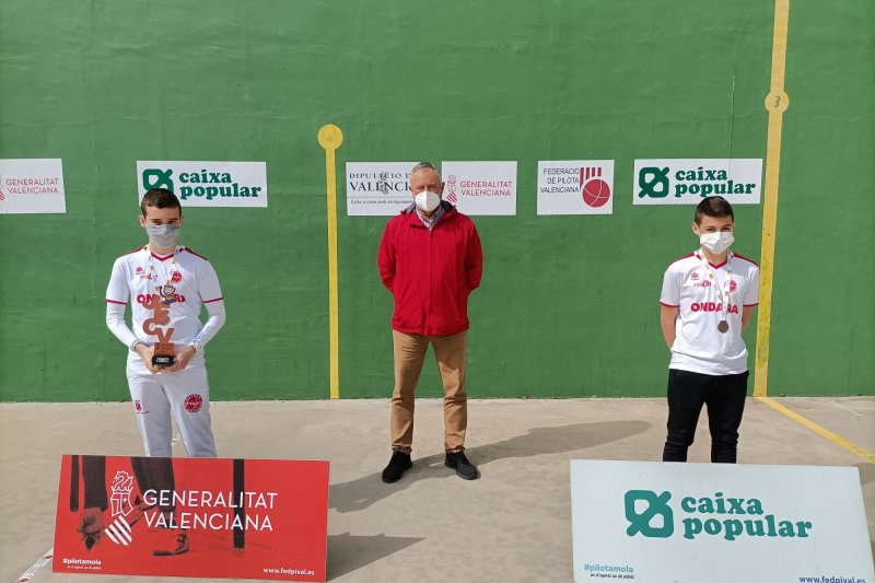 Dos oros, una plata y un bronce para l’Escola Municipal de Pilota de Ondara en las finales provinciales de frontón por parejas JEC Dos oros, una plata y un bronce para l’Escola Municipal de Pilota de Ondara en las finales provinciales de frontón por parejas JEC