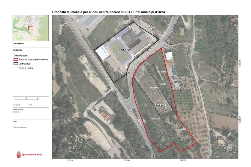 El Ayuntamiento de Orba adjudica el contrato para la conversión de suelo dotacional del futuro instituto de secundaria El Ayuntamiento de Orba adjudica el contrato para la conversión de suelo dotacional del futuro instituto de secundaria