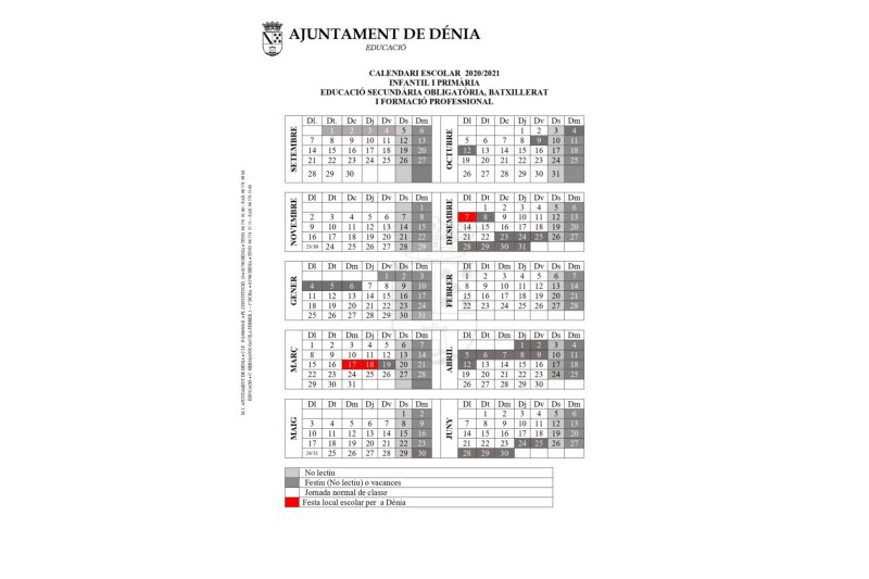 Los coles e institutos de Dénia no renuncian al macropuente de marzo Los coles e institutos de Dénia no renuncian al macropuente de marzo