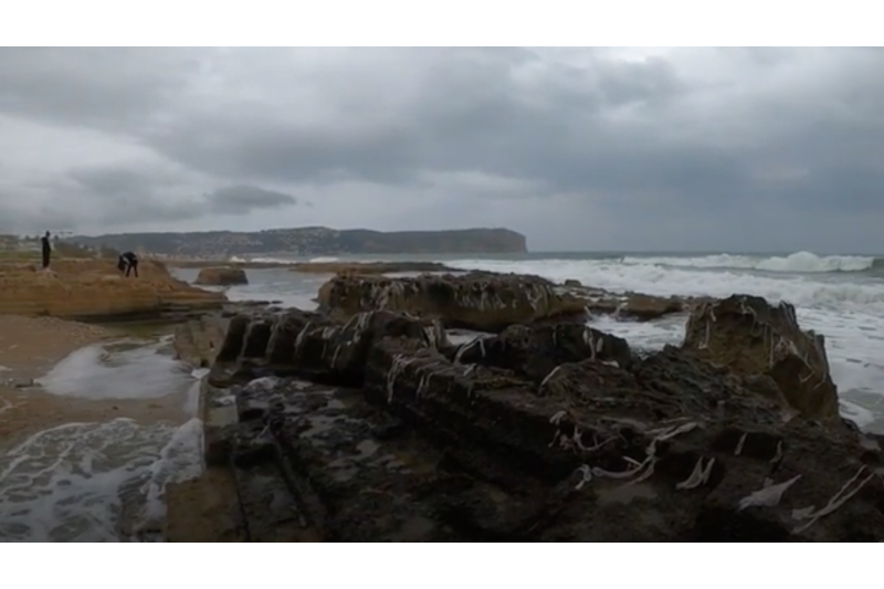 Ecologistes Marina Alta denuncia nuevos vertidos de toallitas higiénicas en la costa de Xàbia Ecologistes Marina Alta denuncia nuevos vertidos de toallitas higiénicas en la costa de Xàbia